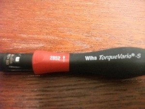 Wiha 2852 TorqueVario-S Torque Screwdriver 15-80 in.oz (0.95-5in.lbs)