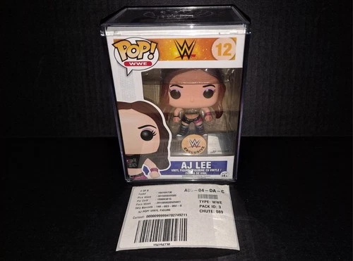 WWE Funko Pop AJ Lee Exclusive Figure *Both Stickers* Grail VAULTED *Protector*