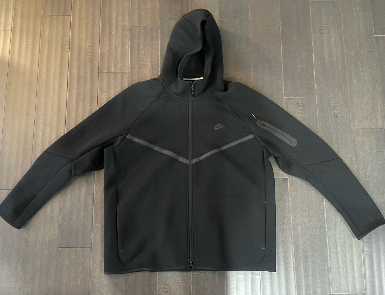 Nike Tech Fleece NWOT Full-Zip Hoodie - BLACK-SIZE 2XT