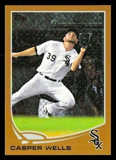 2013 Topps Update #US247 Casper Wells /2013 Gold Chicago White Sox