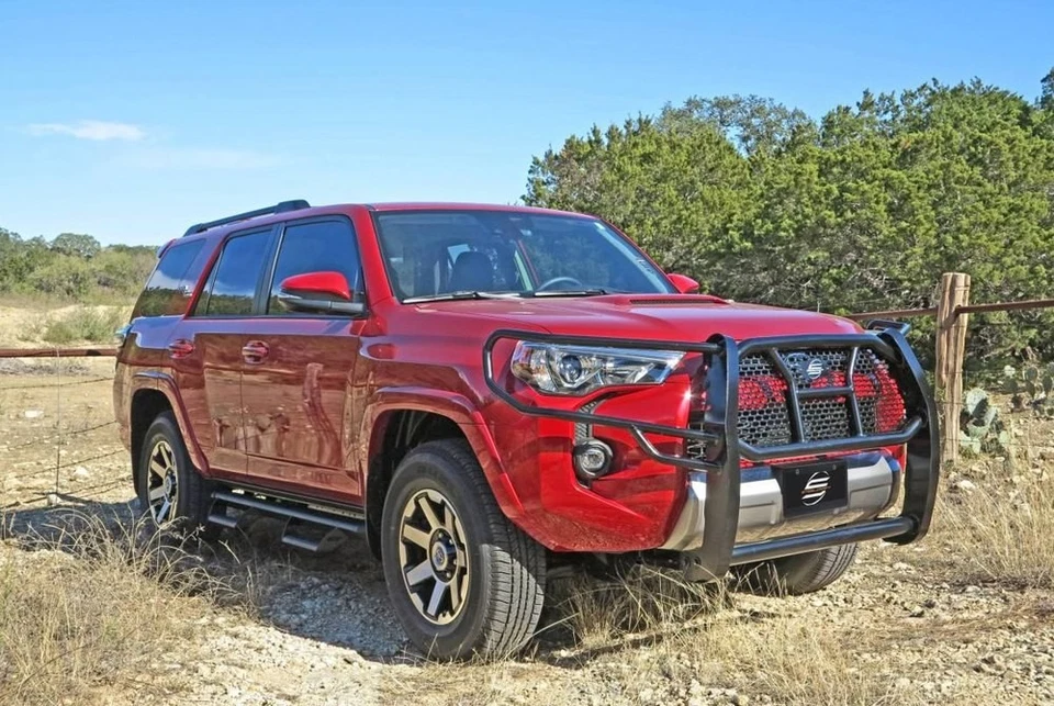 For Toyota 4Runner 2010-2024 SteelCraft HD Series Black Grille Guard Foto 3 de 4