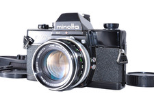  EXC    Minolta SRT101 Black Paint w/ MC Rokkor-PF 55mm f1.7 READ From Japan