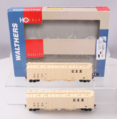 Tolvas cubiertas de deslizamiento aéreo Walthers 932-23685 escala HO CSXT 50' (paquete de 2) LN/caja | Condition: Used