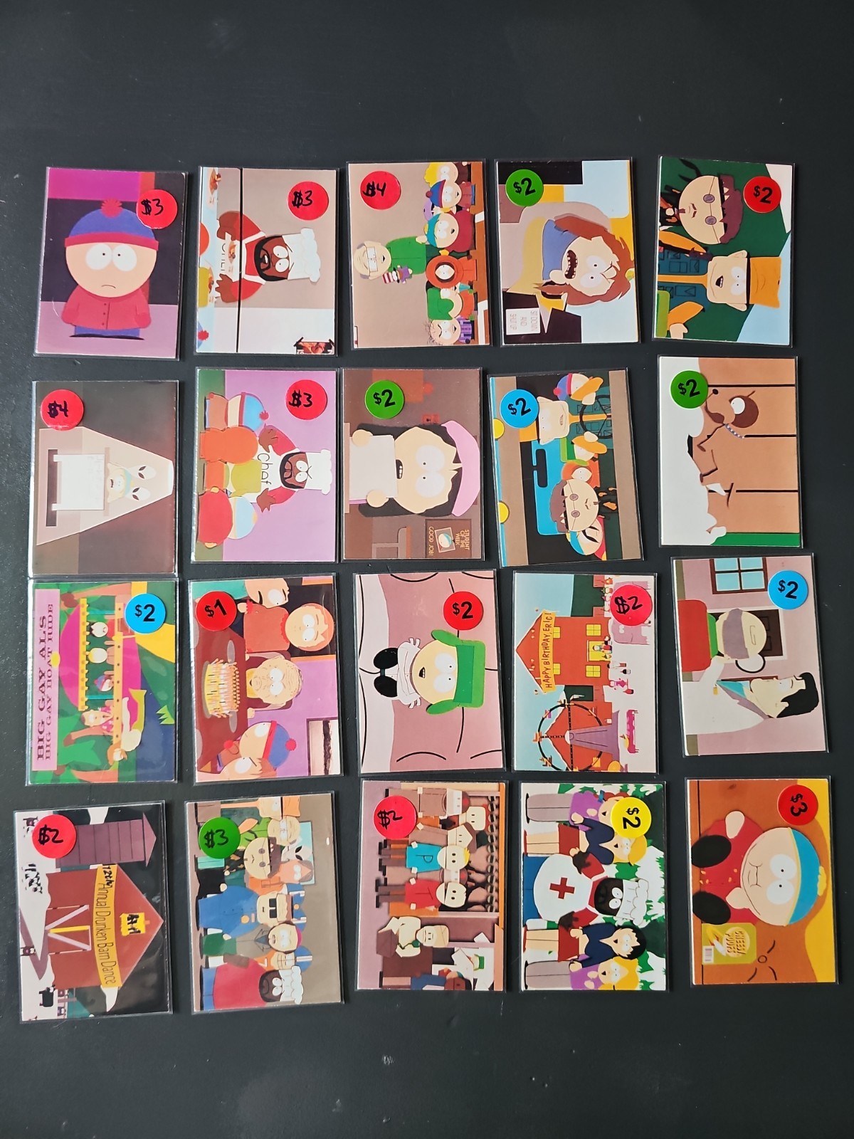 South Park 1998 Trading Card Set 20 Cards