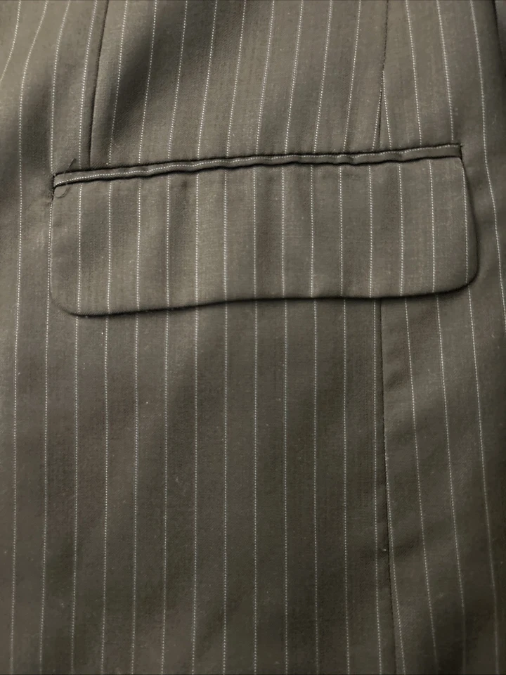 VTG PENDLETON SUIT Pinstripe 44R 2pc 36 R Pant Suit 100% Wool Lined - Image 4 of 4