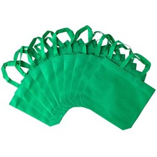 10PCS Reusable Tote Bags Travel Kicthen Dining Non-woven Fabric Shopping Bags...