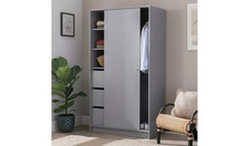 Argos Home Malibu 1 Door Sliding Wardrobe - Grey