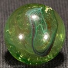 Jabo UV GLOW Swirl Marble 5/8"+ Mint Hawkeyespicks sg — photo 4