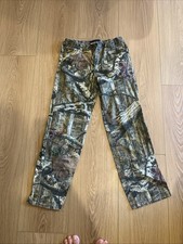 Mossy Oak Camo Hunting Pants Size 14 Boys Camouflage Adjustable Waist Pockets