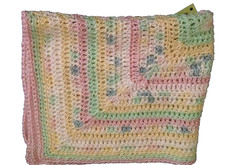 New Cotton Handmade crocheted Baby Bassinet Cradle Receiving Blanket