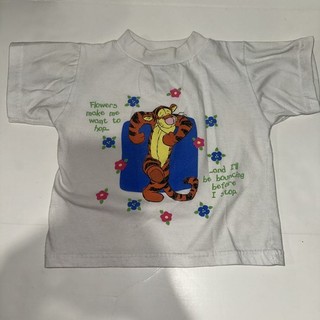 1990s Vintage Disney Pooh Tigger Toddler T Shirt 4T Flowers Make Me Want To Hop