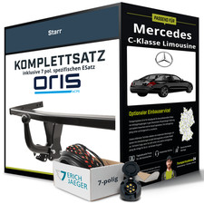F&uuml;r MERCEDES C-Klasse Limousine W205 Anh&auml;ngerkupplung starr +eSatz 7pol 18- NEU