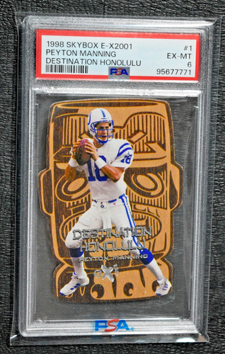 1998 Skybox E-X2001 Peyton Manning RC Rookie #1 Destination Honolulu PSA 6 SSP