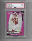 2024 Jayden Daniels Rookie Card Panini Prizm Pink Wave #347 Commanders PSA 9