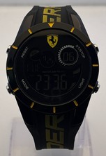Refurbished Men's Scuderia Ferrari Digital Quartz Black Dial Black Strap Watch