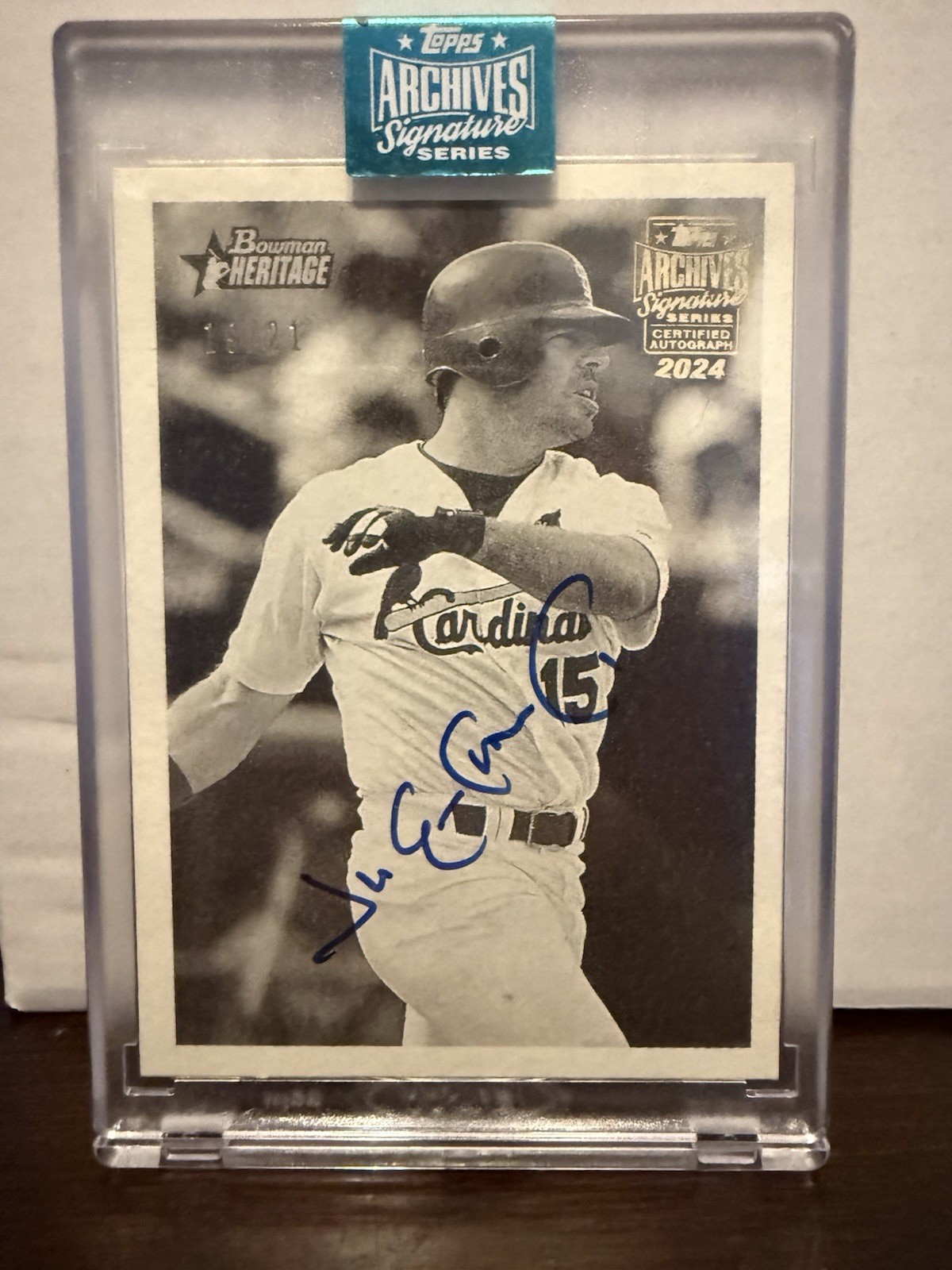 2024 Topps Archives JIM EDMONDS Auto SSP /21 Factory Sealed Cardinals BH2