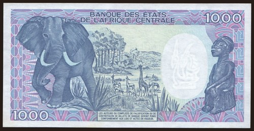 Congo (Republic) - 1992 - 1000 Francs - "UNC" #CO7859 - Picture 3 of 6