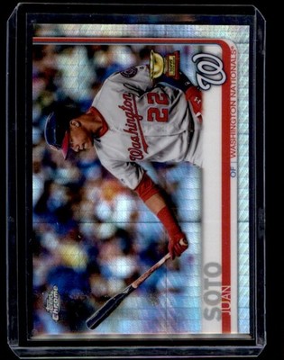 2019 Topps Chrome Prism Reractors Juan Soto Washington Nationals #155