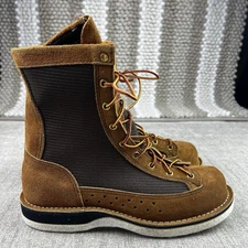 Vtg Danner USA River Grippers Fishing Wading Felt Bottoms Boots Sz 7 EE