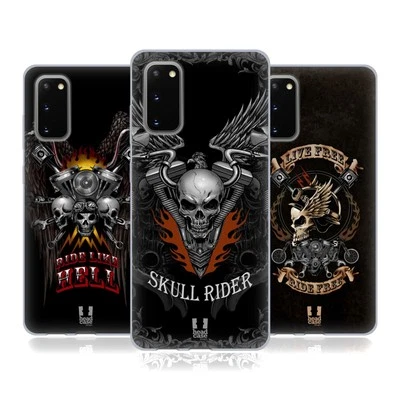 HEAD CASE SKULL BIKERS SOFT GEL CASE FOR SAMSUNG PHONES 1 - Image 1 of 4