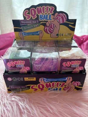 Stretchy Squeeze Ball Stress Reliever, Multicolor