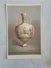 Antique Victorian Print Vase “La Gloire” Royal Manufactory vase with figures