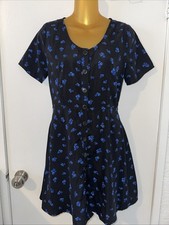 SALE 3 for $20 Sadie & Sage Black floral  Mini Dress Size Women 6