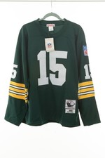 Bart Starr #15 Green Bay Packers 1969 Throwback Mitchell & Ness NWT Size 48 L