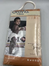 Grovia Prefolds Cloth Diapers Sz 3 Org Cotton Bmb 15x18.5"  Infant Long NIP NEW