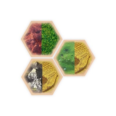 Split Resource Multi Hex Replacement Pieces compatible with Catan's... Fast Ship