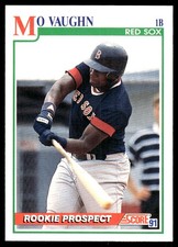 Mo Vaughn 1991 Score #750 Boston Red Sox MLB READ FREE SHIPPING AutographDen