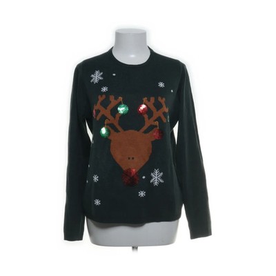 ONLY, Weihnachtspullover, Größe: M, Grün/Mehrfarbig, Sonstiges, Feinstrick #EZp