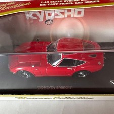 Kyosho 1/43 TOYOTA 2000GT RED Collectables 17+