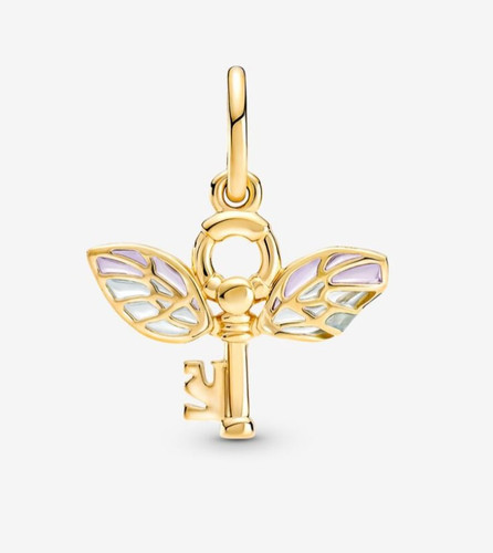 Pandora x Harry Potter Charm Anhänger / Geflügelter Schlüssel / Vergoldet - Bild 5 von 5