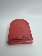 Vintage Pin-Ball-Jr Rite-Hay Plastics Inc Red Plastic Toy Pinball Game