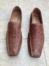 Ravel gents brown lightweight Italian slip-on summer shoes size 46