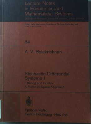 Stochastic differential systems; Teil: 1., Filtering and control : a function sp