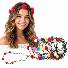 12pcs Boho Halo Flower Bridal Headband Hairband Crown Garland Wedding Prom Party