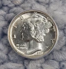 1927 P US Silver Mercury Dime ANACS MS 63 FSB Full Split Bands Nice Luster