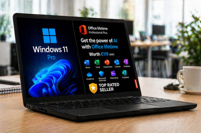 Neuer Windows 11 Laptop mit Full Lifetime Microsoft Office 64GB SSD Lenovo 14'' HD
