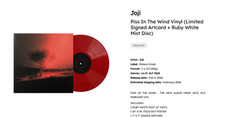 JOJI Piss In The Wind Ruby White Mist Vinyl LP AUTOGRAPHED CONFIRMED PRESALE  