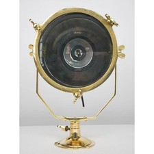 Antique Marine Brass Replica Ship Signal Search Light Nautical Spot Lamp Floor Antique Marine Brass Replica Ship Signal Search Light Nautical Spot Lamp Floor