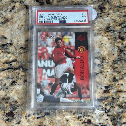 2003 Upper Deck Cristiano Ronaldo #13 Manchester United * PSA 7 * KOSTENLOSER VERSAND