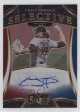 2021 Select Selective Signatures Tri-Color Prizm 1/25 Chris Paddack Auto 0sm1