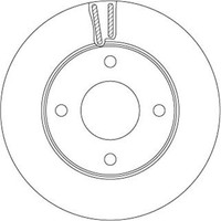2X Trw Bremsscheiben 257Mm BelÜFtet Vorne Passend FÜR Nissan Evalia NV200 |