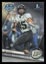 2023 Bowman University Chrome #127 Devin Mockobee Purdue Boilermakers