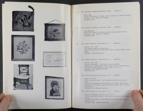 American Embroiderers Guild 1964 2nd Exhibition Handmade Emboidery Catalog