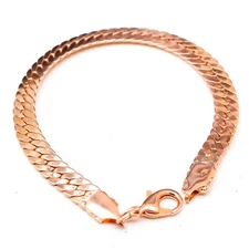 Pure Copper Snake Chain Bracelet, 100 % Pure Solid Copper Chain Bracelet  All Sz