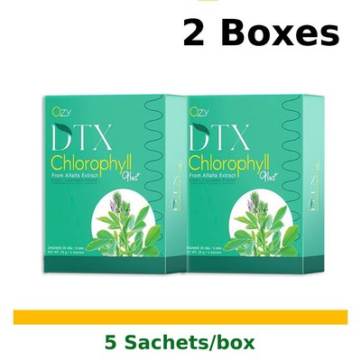 Ozy DTX Chlorophyll Plus Weight Management Fiber Detox  2 Boxes