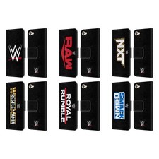 OFFICIAL WWE TV PROGRAM LOGO LEATHER BOOK WALLET CASE FOR APPLE iPOD TOUCH MP3